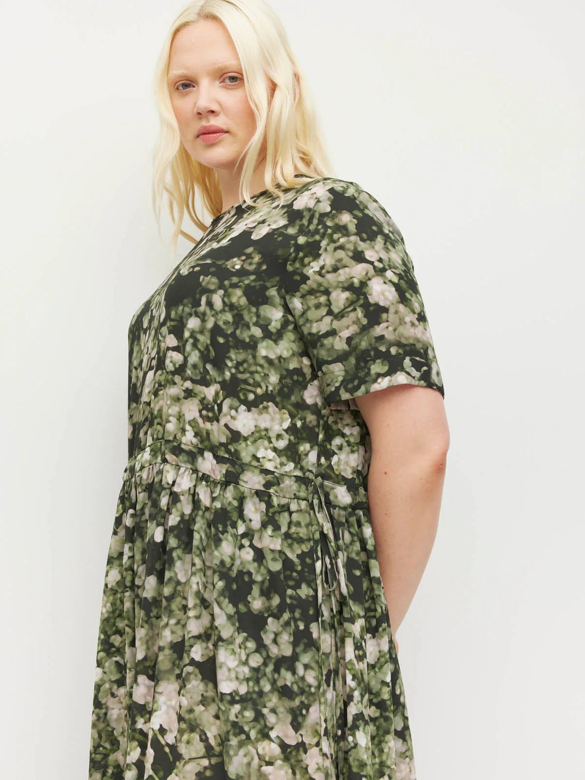 Juliette Hogan | Dima Tunic (Gypsy Flora Crepe) | Seagrass | Palm Boutique