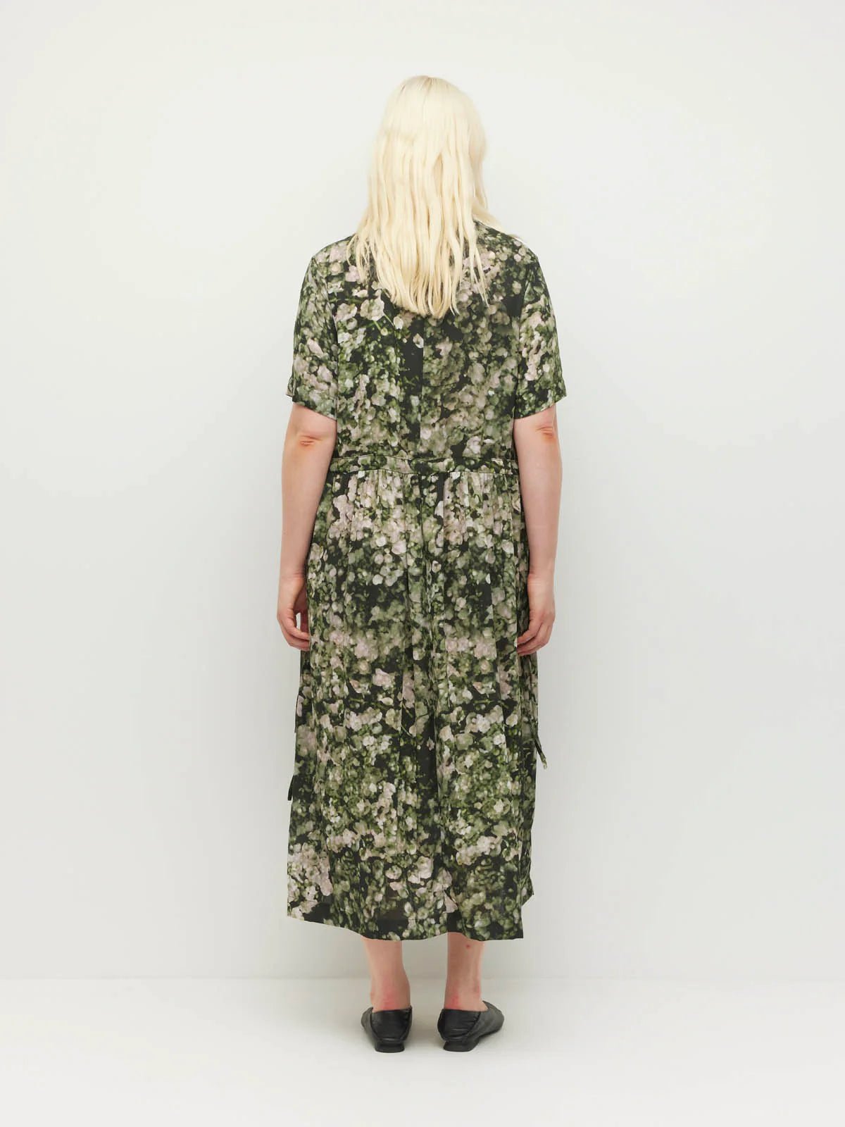 Juliette Hogan | Dima Tunic (Gypsy Flora Crepe) | Seagrass | Palm Boutique