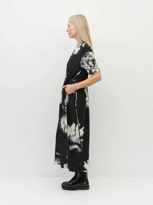 Juliette Hogan | Dima Tunic ( Inkflower Silk CDC) | Carbon | Palm Boutique
