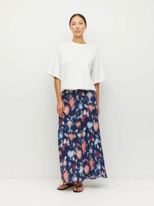 Juliette Hogan | Em Skirt (Rosette Haze Crepe) Night Fall | Palm Boutique
