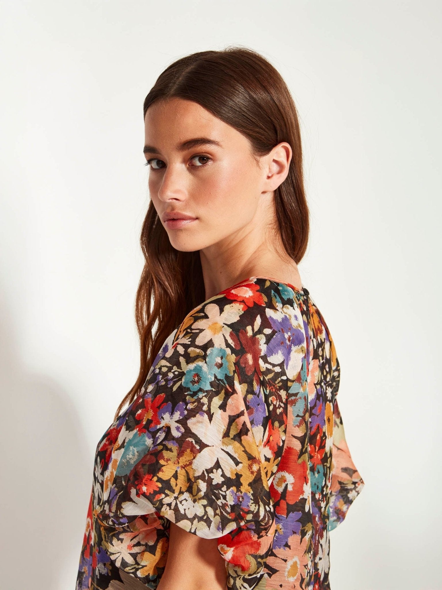Juliette Hogan | Emmy Dress (Petal Parade Linen Silk) | Ember | Palm Boutique