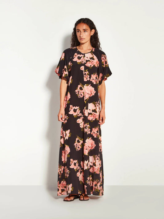 Juliette Hogan | Emmy Dress (Ruffled Tulips Silk) | Shadow | Palm Boutique