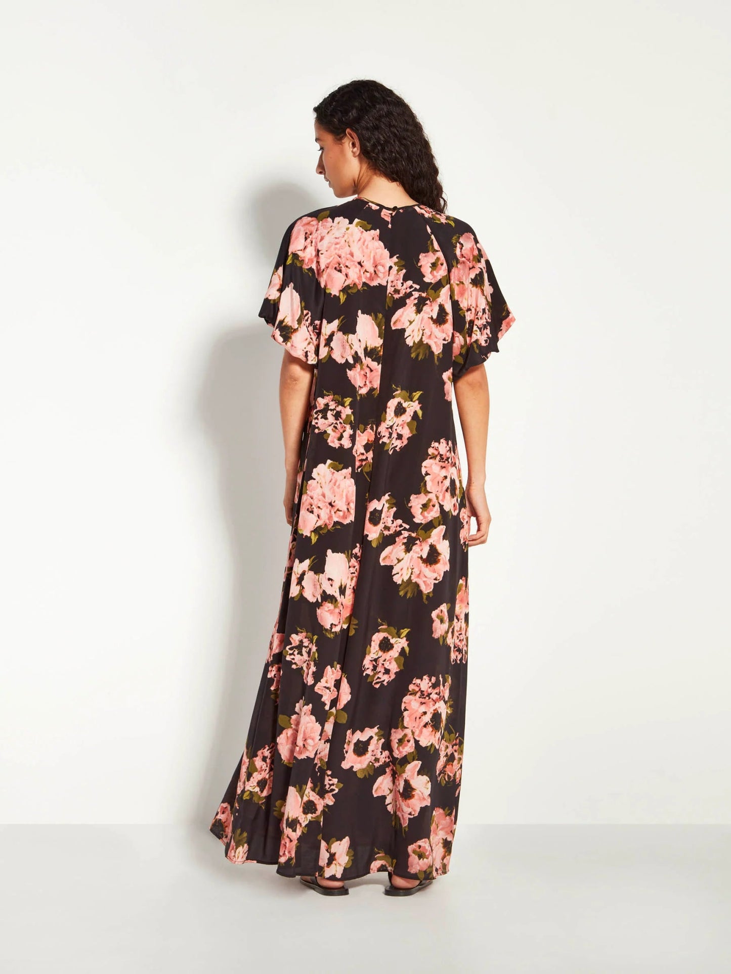 Juliette Hogan | Emmy Dress (Ruffled Tulips Silk) | Shadow | Palm Boutique
