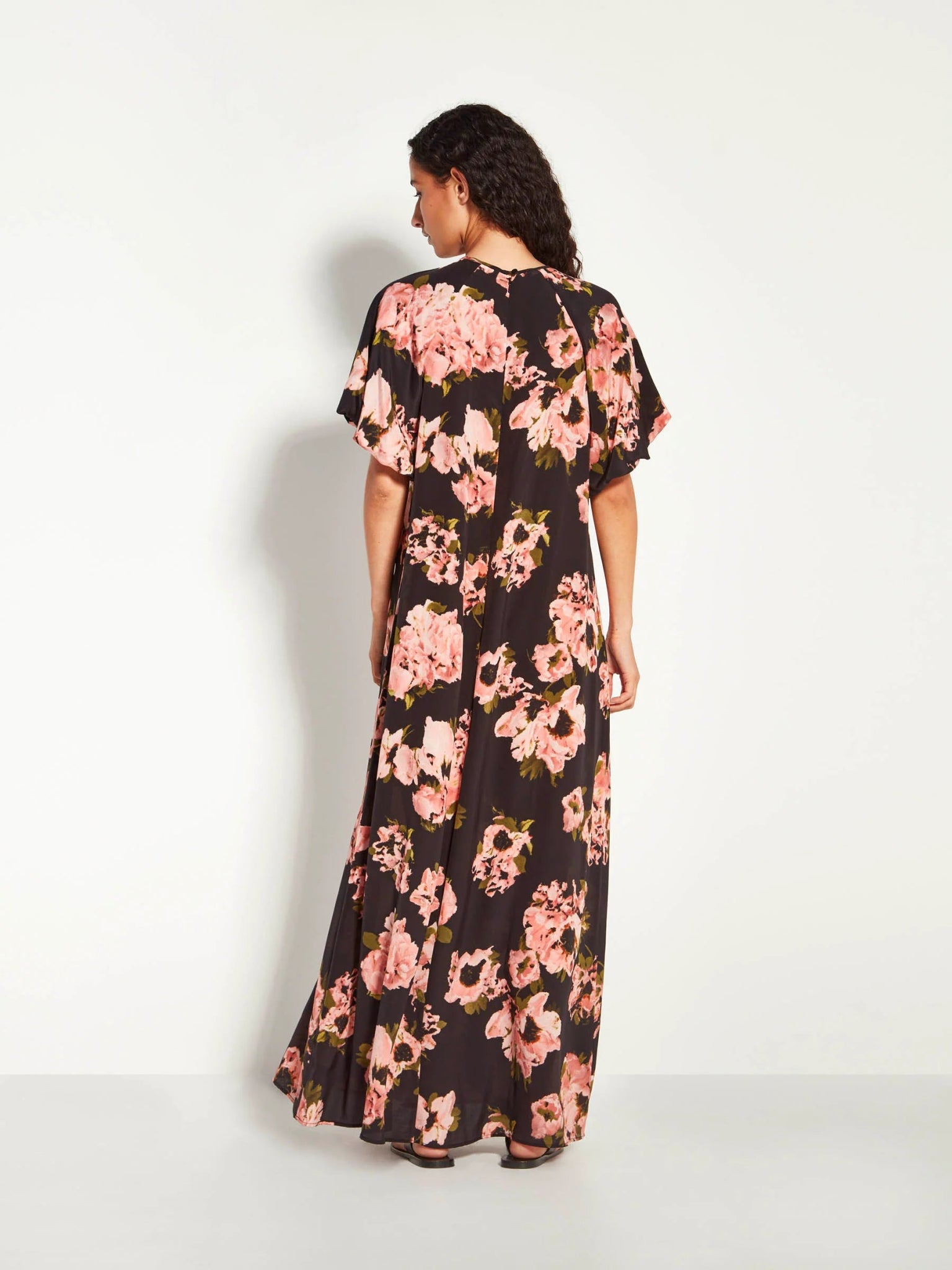 Juliette Hogan | Emmy Dress (Ruffled Tulips Silk) | Shadow | Palm Boutique