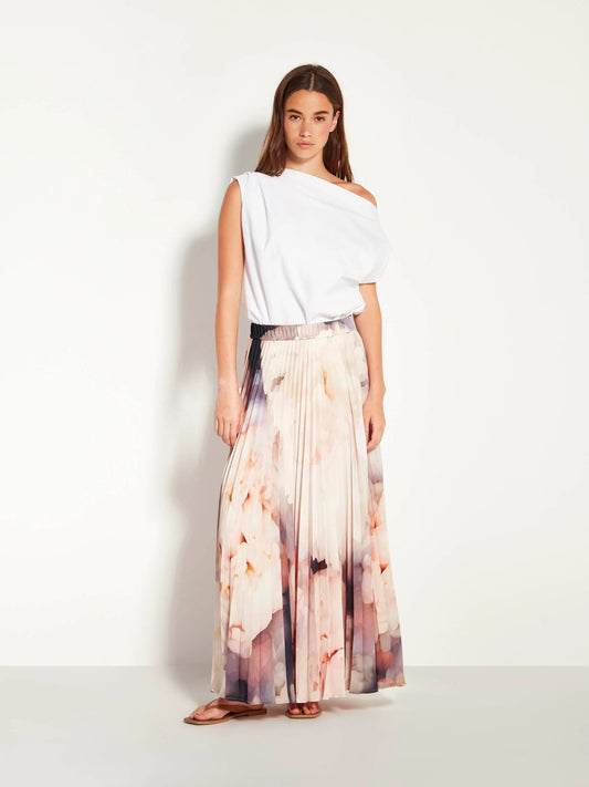 Juliette Hogan | Evelyn Pleat Skirt | (Bloom Crepe) Bouquet | Palm Boutique