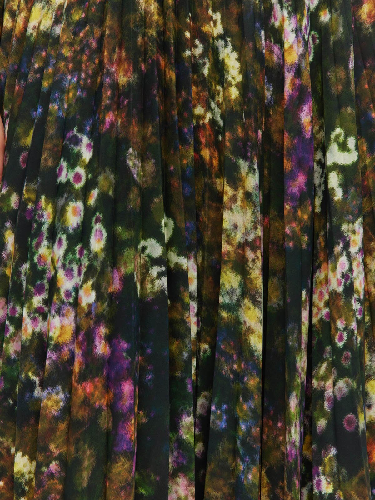 Juliette Hogan | Evelyn Pleat Skirt (Midnight Meadow) | Firefly Floral | Palm Boutique
