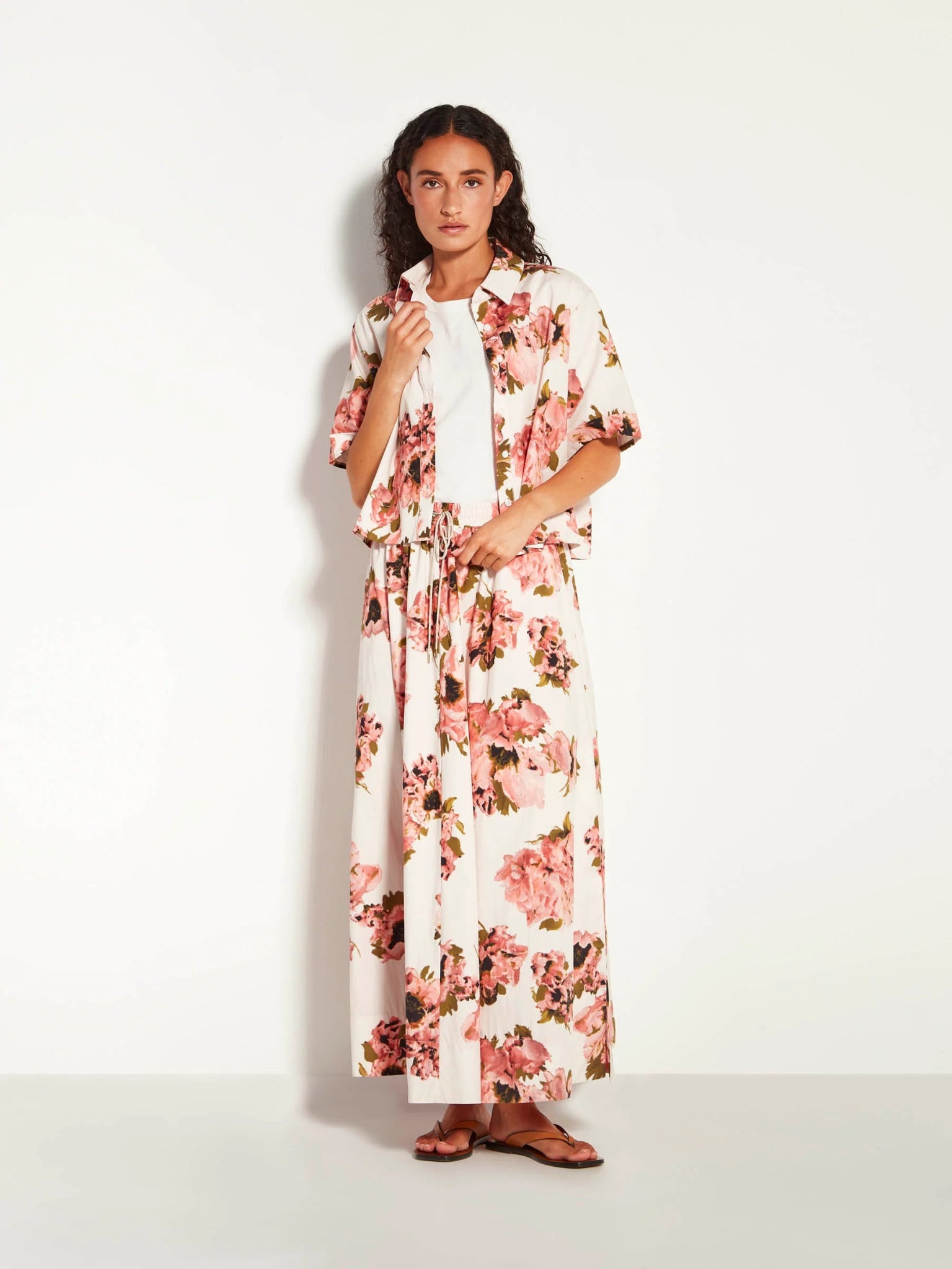 Juliette Hogan | Everly Shirt (Ruffled Tulips Cotton) | Glow | Palm Boutique