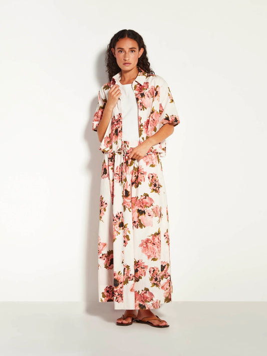 Juliette Hogan | Everly Shirt (Ruffled Tulips Cotton) | Glow | Palm Boutique