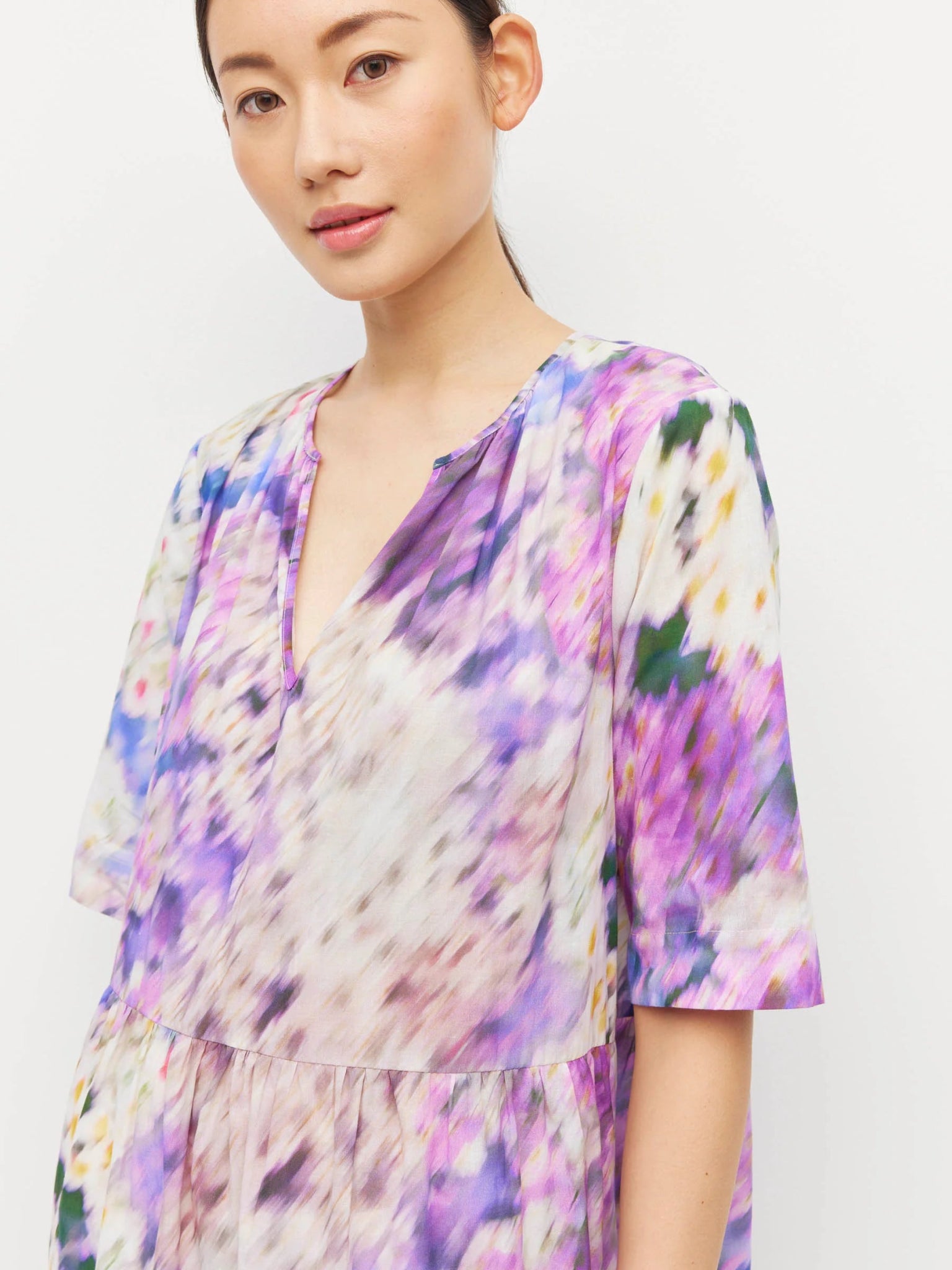 Juliette Hogan | Field Tunic (lavender mist cotton) | Aster | Palm Boutique