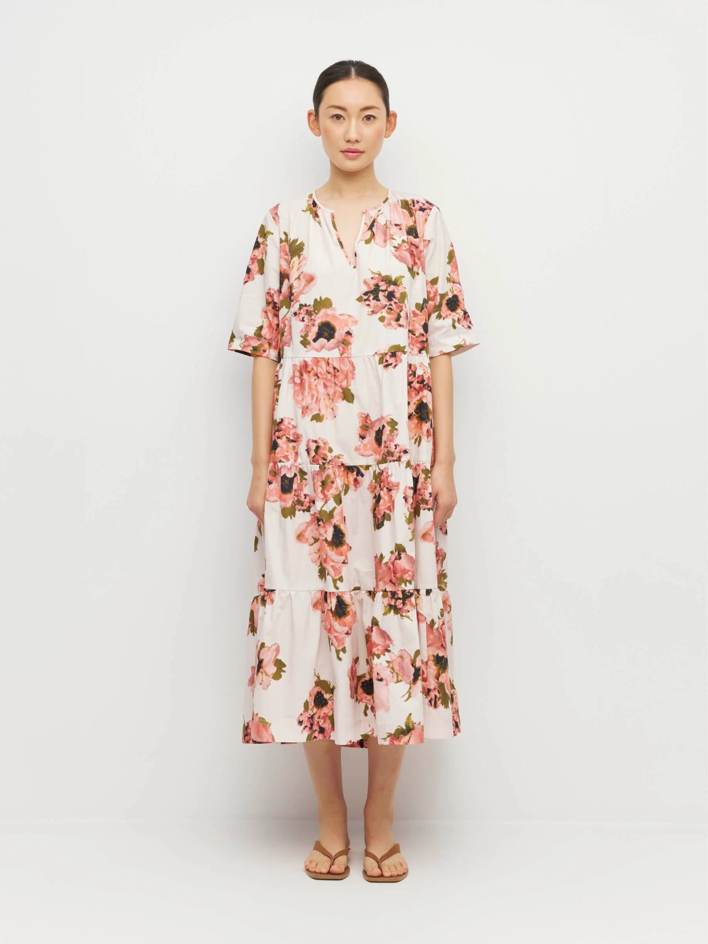 Juliette Hogan | Forever Tunic ( Ruffled Tulips Cotton) | Glow | Palm Boutique