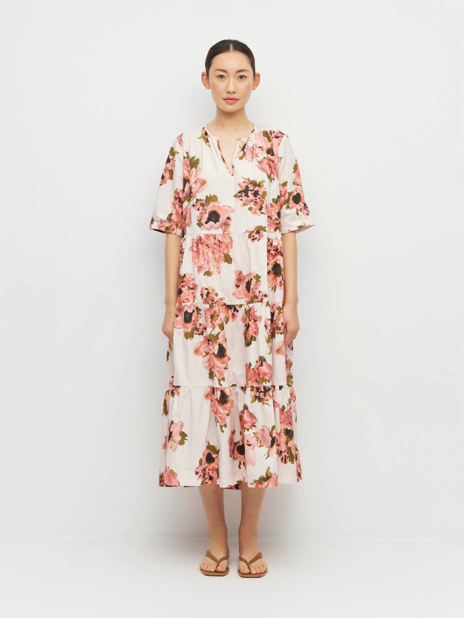 Juliette Hogan | Forever Tunic ( Ruffled Tulips Cotton) | Glow | Palm Boutique