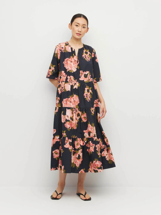 Juliette Hogan | Forever Tunic ( Ruffled Tulips Cotton) | Shadow | Palm Boutique