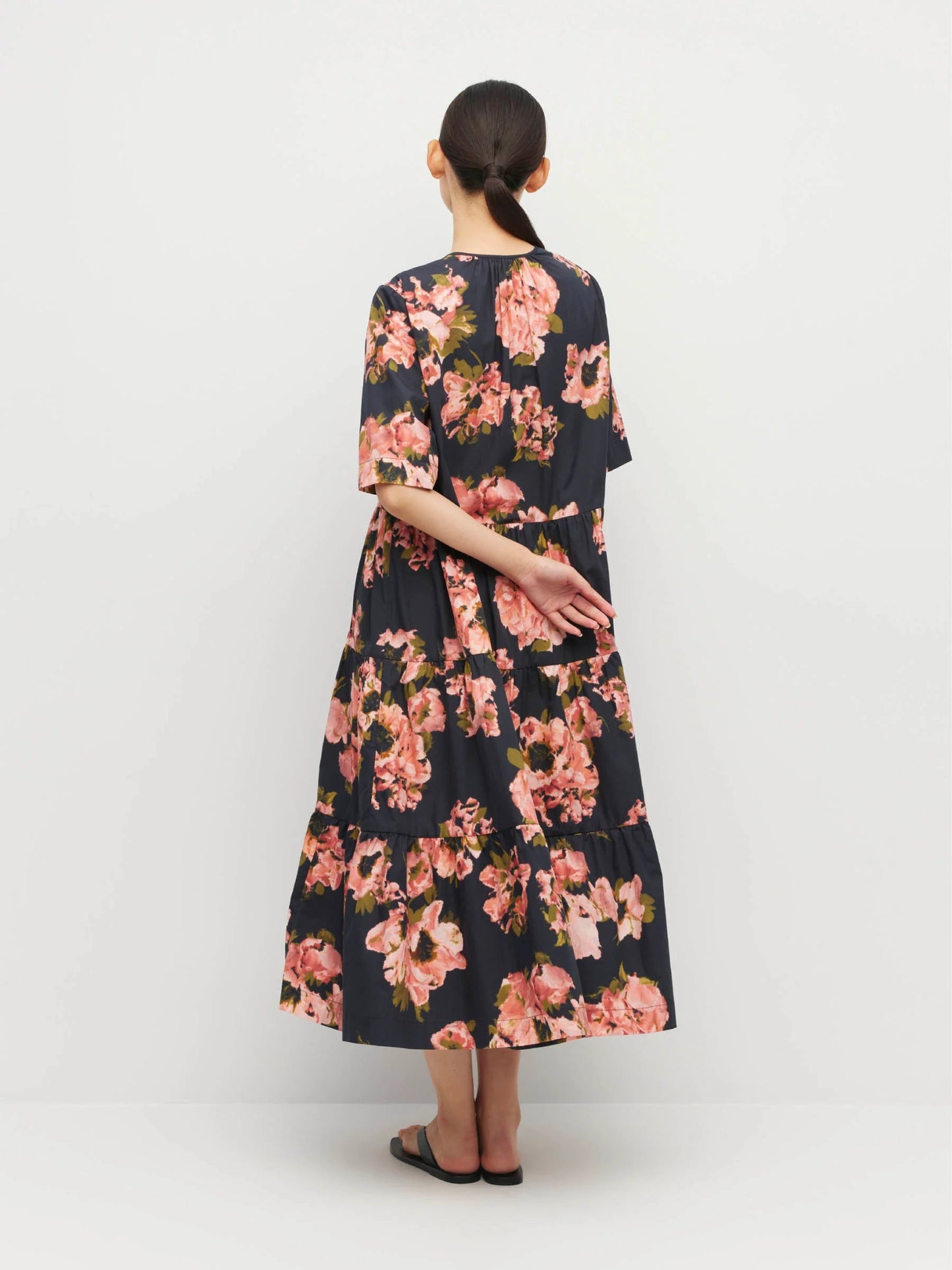 Juliette Hogan | Forever Tunic ( Ruffled Tulips Cotton) | Shadow | Palm Boutique