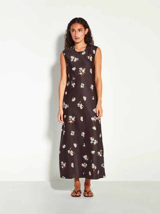 Juliette Hogan | Fran Dress (Moonflower Twill) | Golden | Palm Boutique