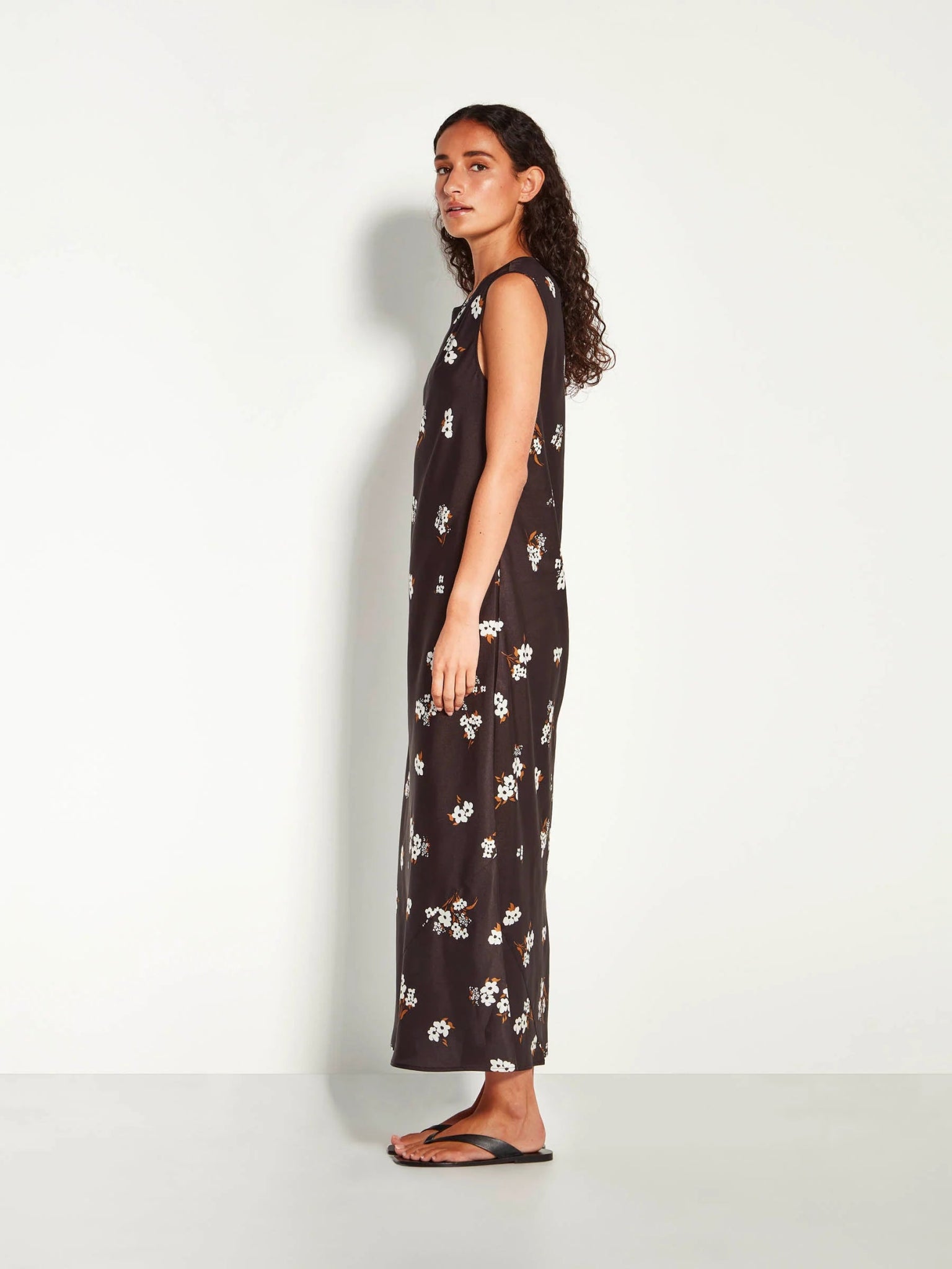 Juliette Hogan | Fran Dress (Moonflower Twill) | Golden | Palm Boutique