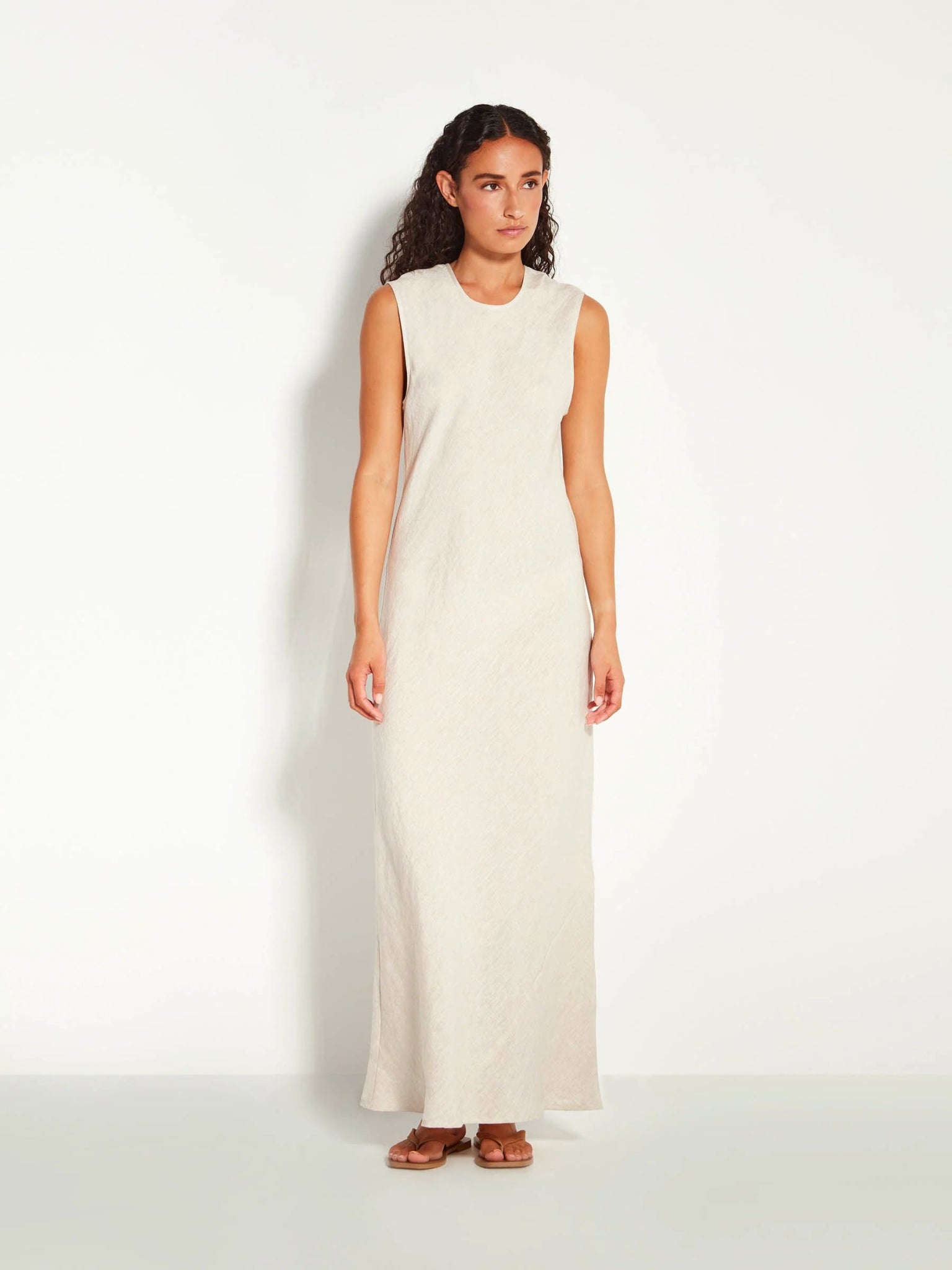 Juliette Hogan | Fran Dress (Vintage Linen) | Natural | Palm Boutique