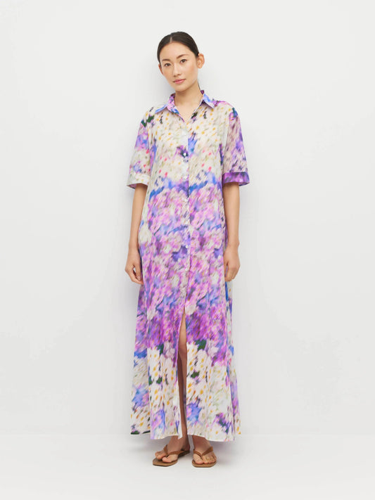 Juliette Hogan | Isle Shirtdress (lavender mist cotton) | Aster | Palm Boutique