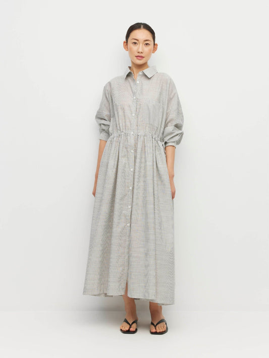 Juliette Hogan | Lenora Dress (Pinstripe Voile) | Fine Stripe | Palm Boutique