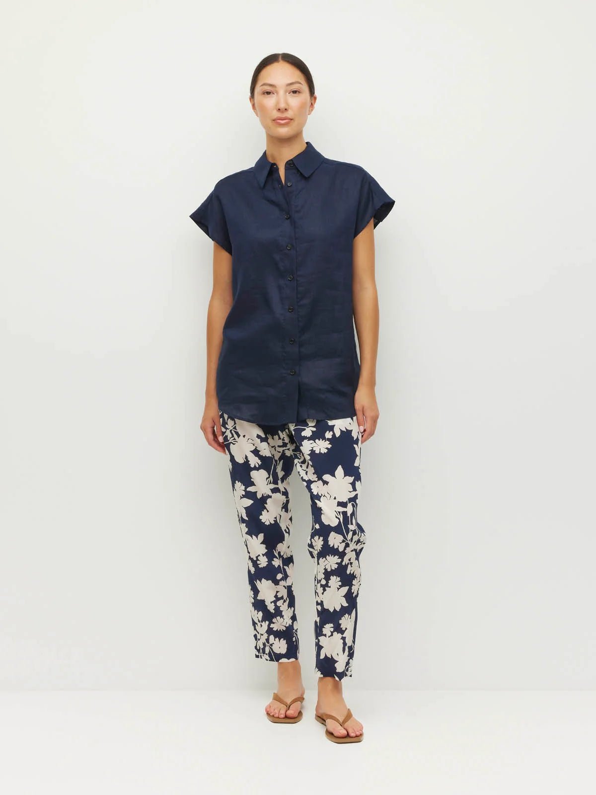 Juliette Hogan | Leonard Pant (Shadow Floral Silk CDC) | Silhoutte | Palm Boutique