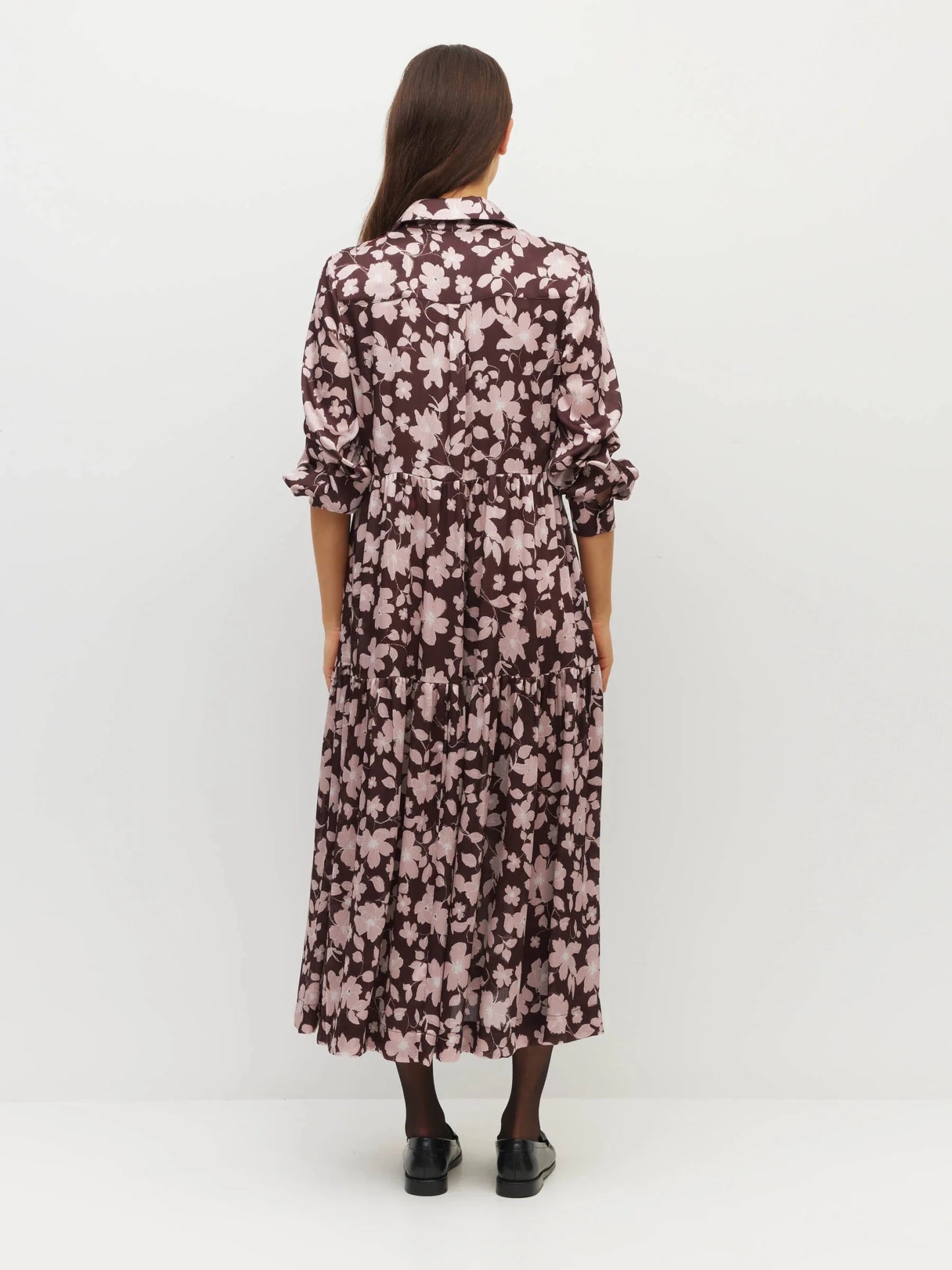 Juliette Hogan | Louise Dress (Dusk Blossom Plisse) | Rose Lustre | Palm Boutique