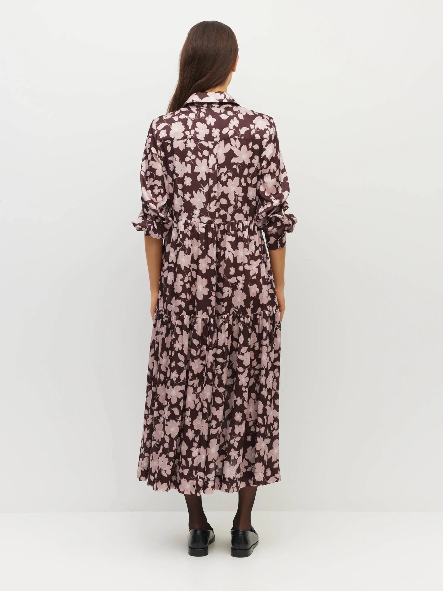 Juliette Hogan | Louise Dress (Dusk Blossom Plisse) | Rose Lustre | Palm Boutique