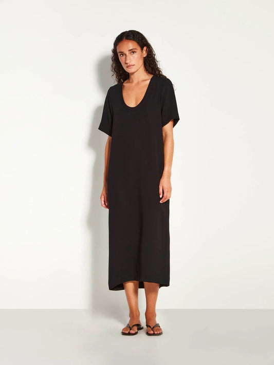 Juliette Hogan | Lynette Dress (Luxe Suiting) | Black | Palm Boutique