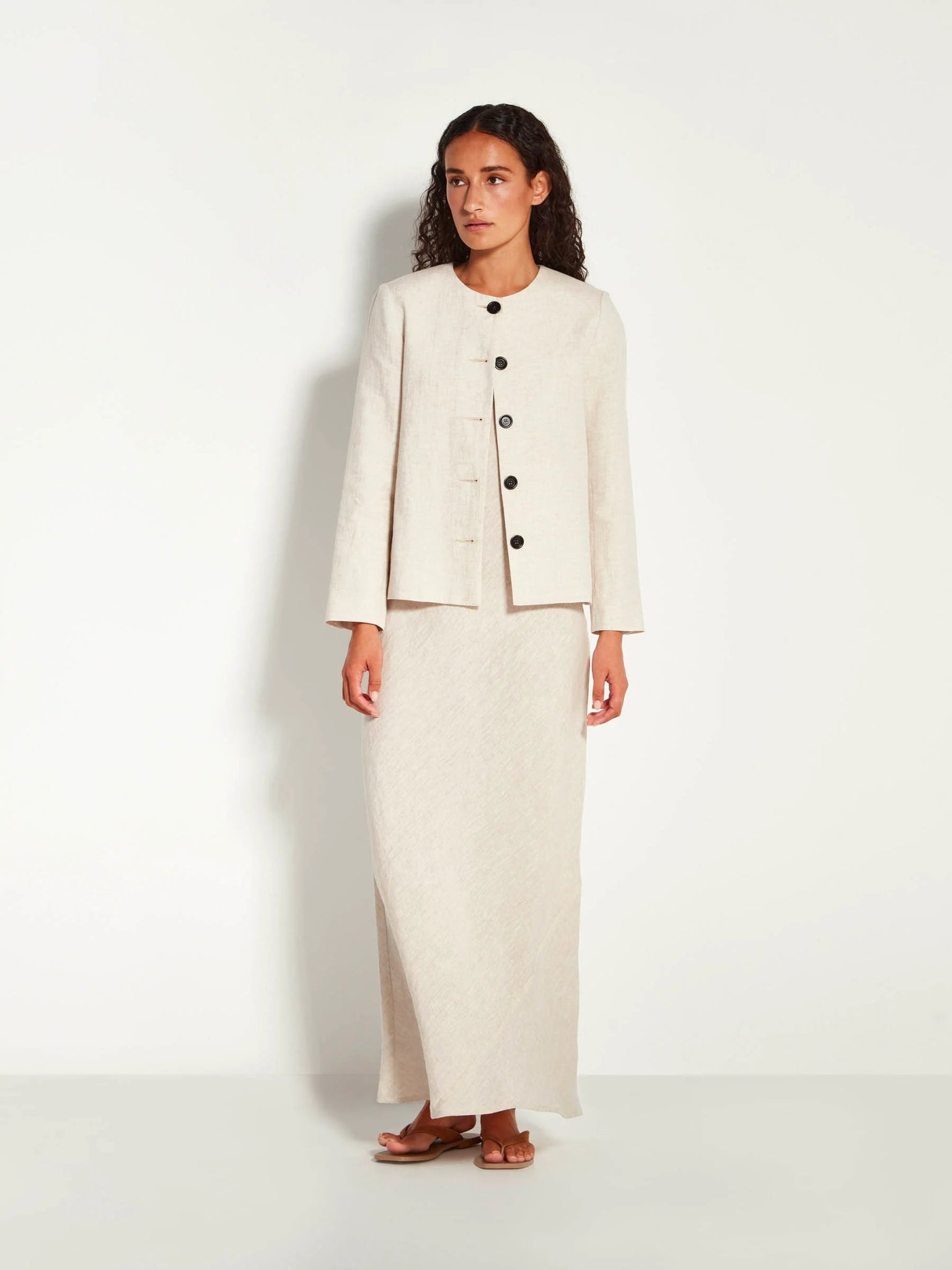 Juliette Hogan | Mimi Jacket (Vintage Linen) | Natural | Palm Boutique