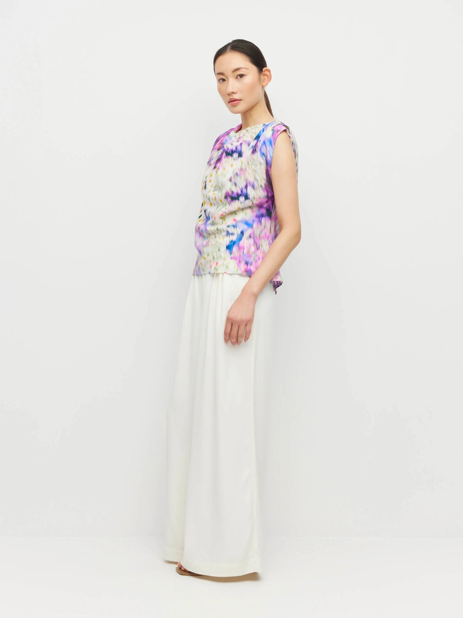 Juliette Hogan | Monaco Top (lavender mist silk CDC) | Aster | Palm Boutique