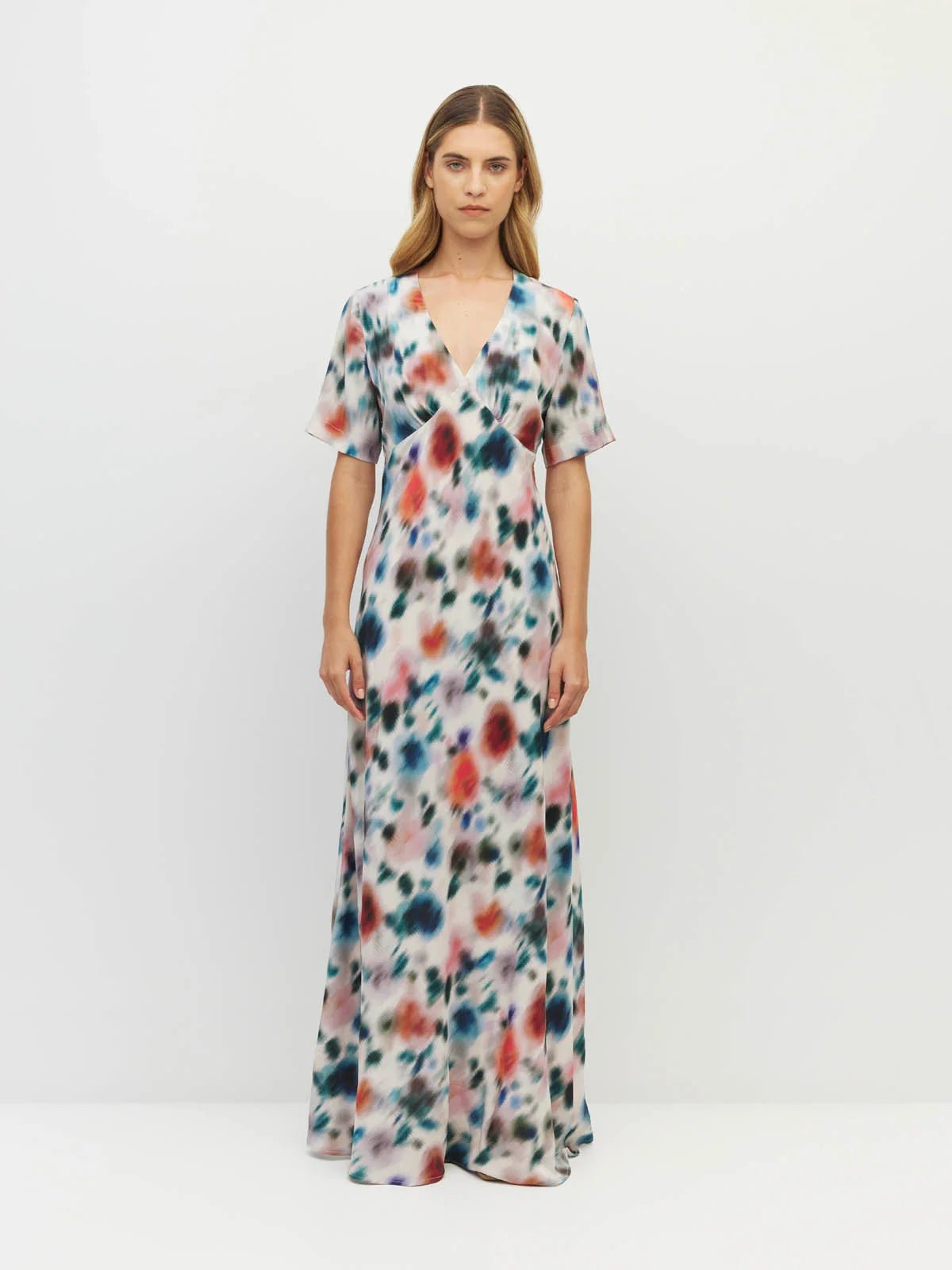 Juliette Hogan | Spencer Dress ( Rosette Haze Silk CDC) Morning Light | Palm Boutique