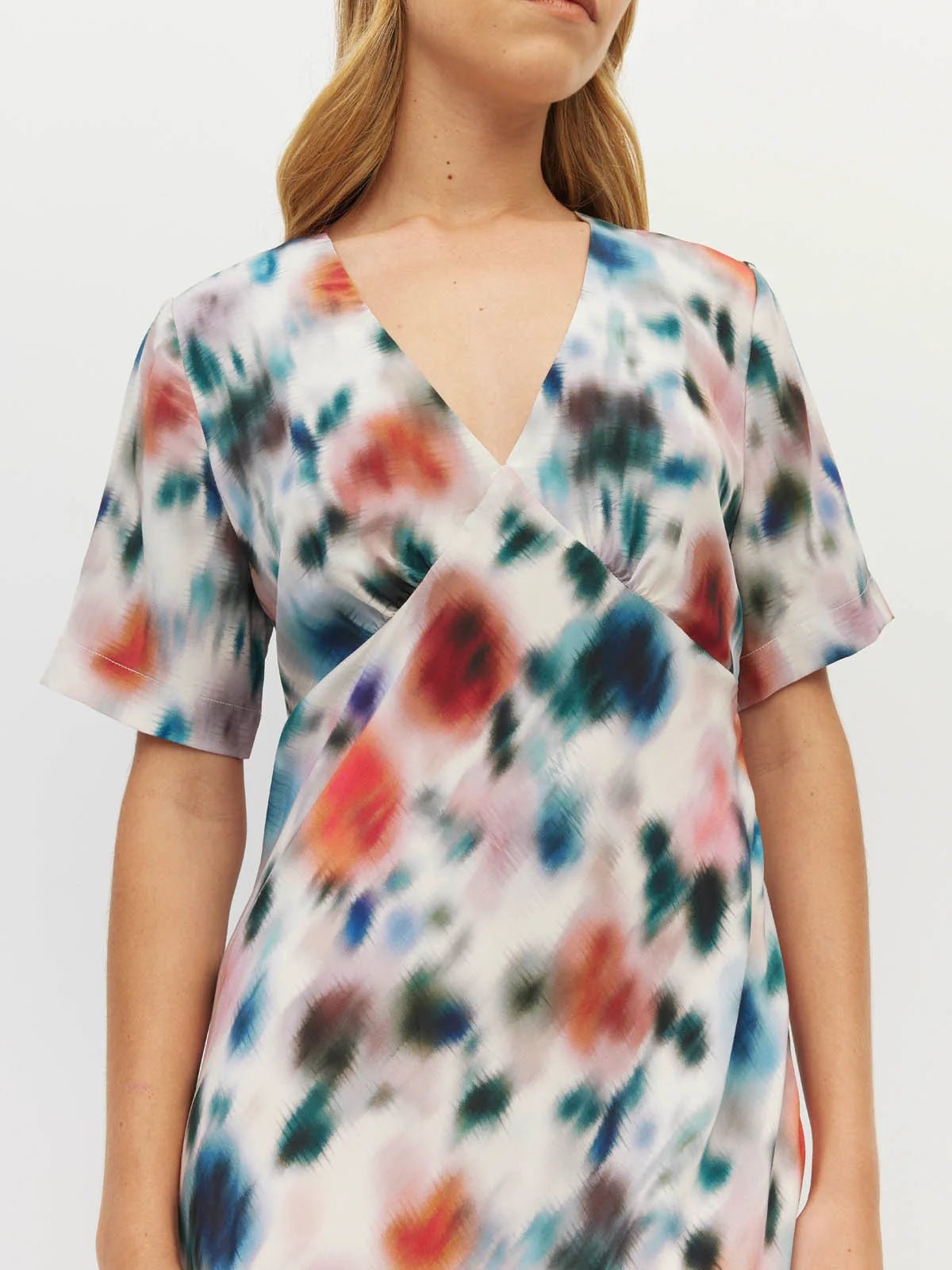 Juliette Hogan | Spencer Dress ( Rosette Haze Silk CDC) Morning Light | Palm Boutique