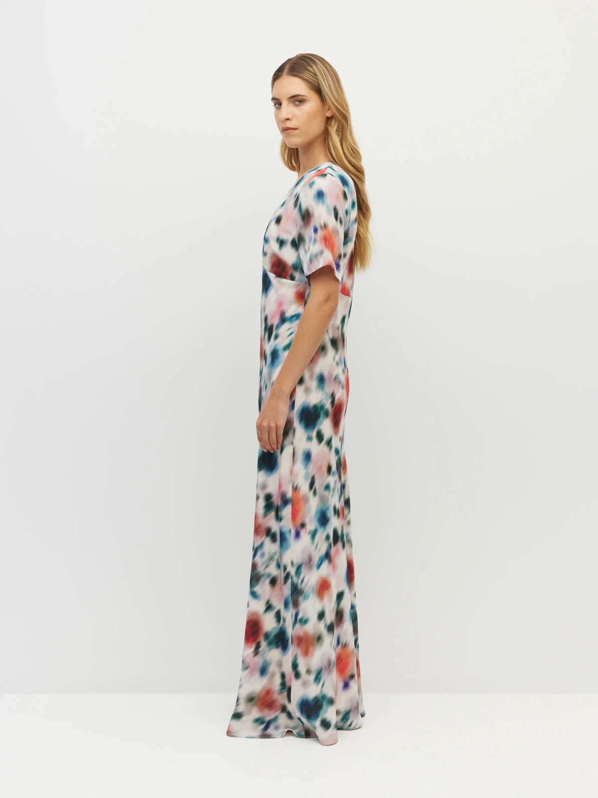 Juliette Hogan | Spencer Dress ( Rosette Haze Silk CDC) Morning Light | Palm Boutique