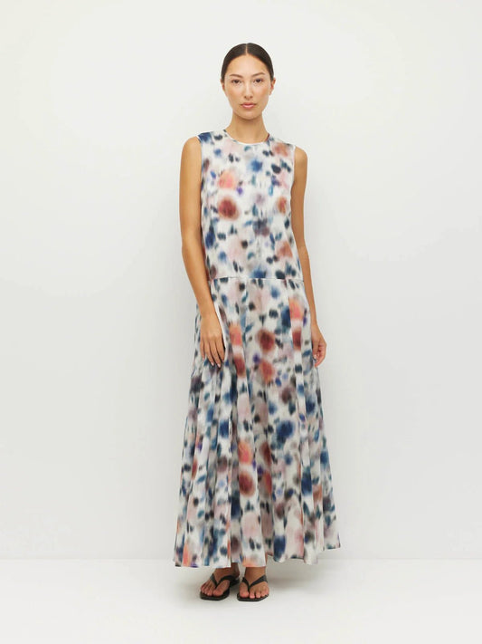 Juliette Hogan | Symi Dress ( Rosette Haze Cotton) Morning Light | Palm Boutique