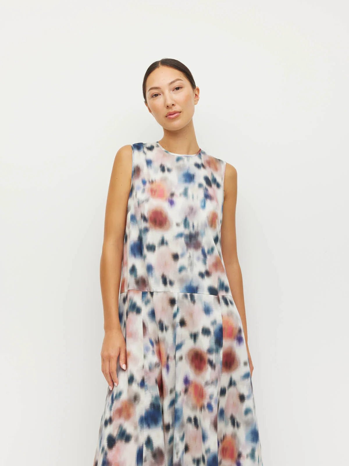 Juliette Hogan | Symi Dress ( Rosette Haze Cotton) Morning Light | Palm Boutique