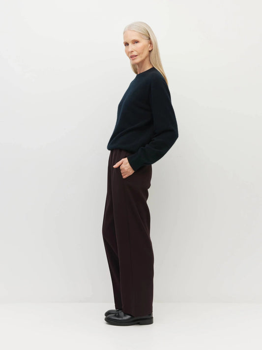 Juliette Hogan | Travel Pant (Bonotto Crepe) | Plum | Palm Boutique