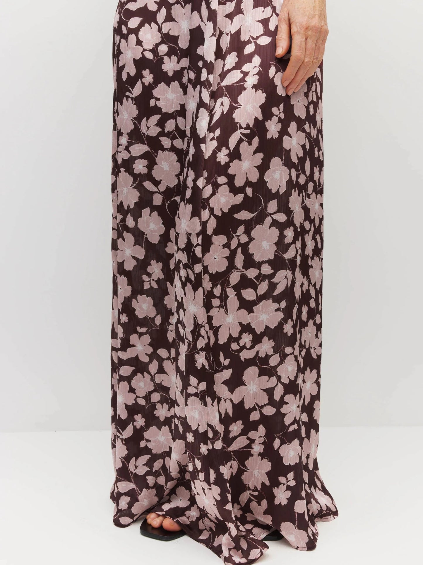 Juliette Hogan | Una Dress (Dusk Blossom Plisse) | Rose Lustre | Palm Boutique