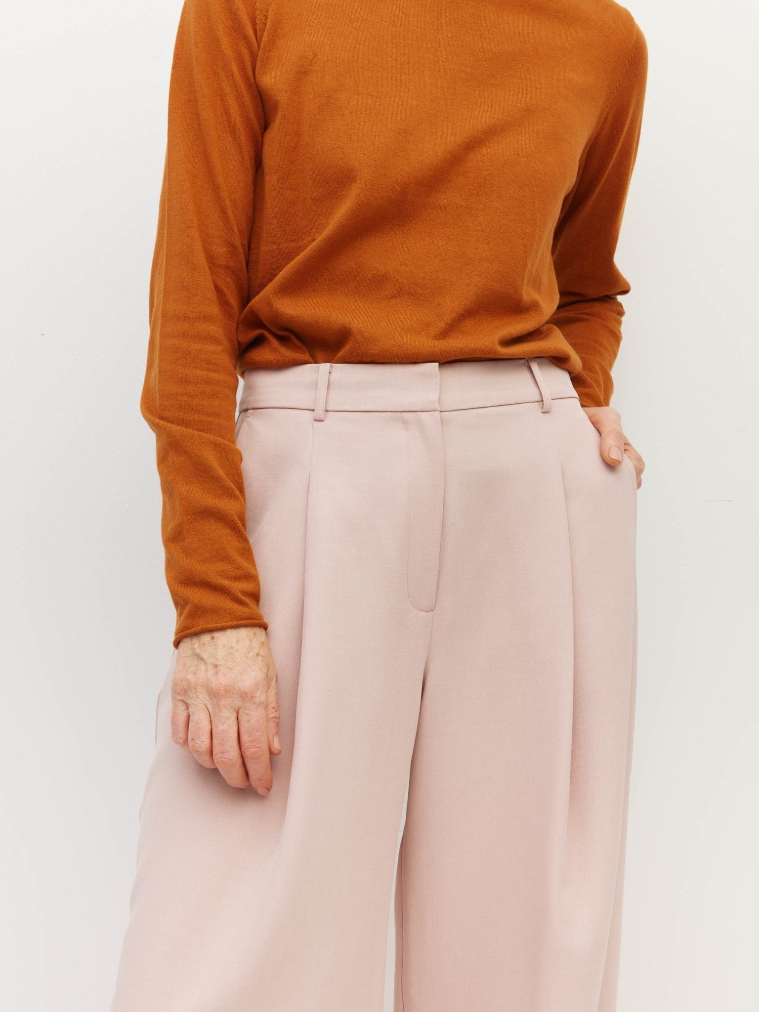 Juliette Hogan | Vela Pant (Relaxed Suiting) | Clay Rose | Palm Boutique