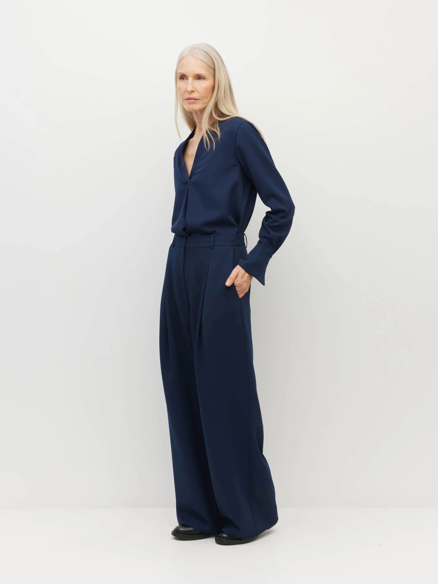 Juliette Hogan | Vela Pant (Relaxed Suiting) | Mariner | Palm Boutique