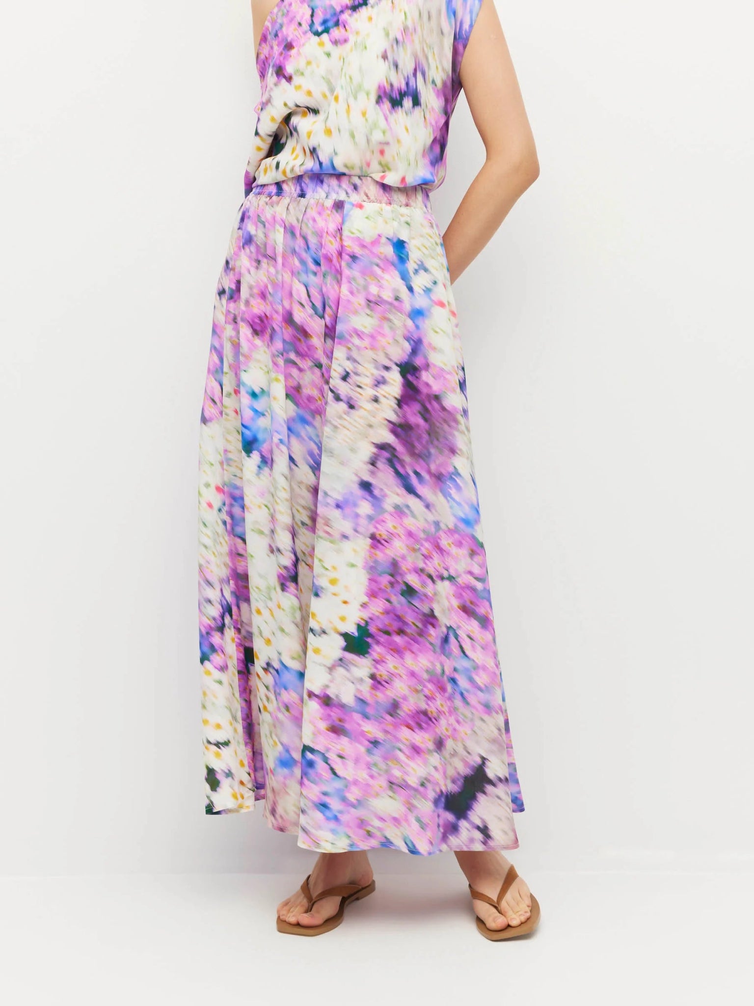 Juliette Hogan | Vicky Skirt (lavender mist silk CDC) | Aster | Palm Boutique