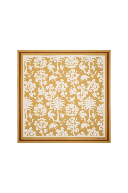 Karen Walker | Animal Kingdom Classic Silk Scarf | Ochre | Palm Boutique