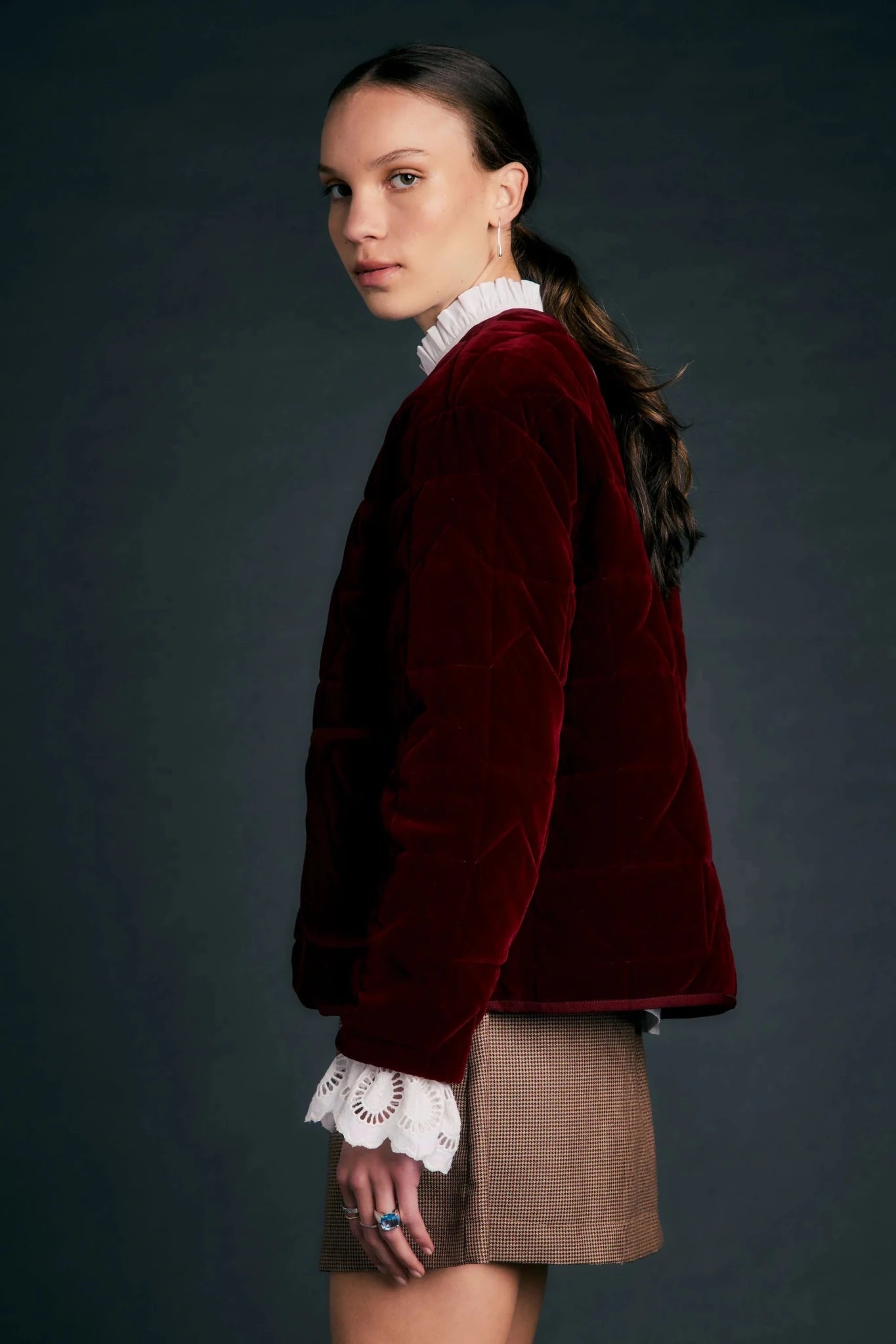 Karen Walker | Ashford Jacket | Merlot | Palm Boutique