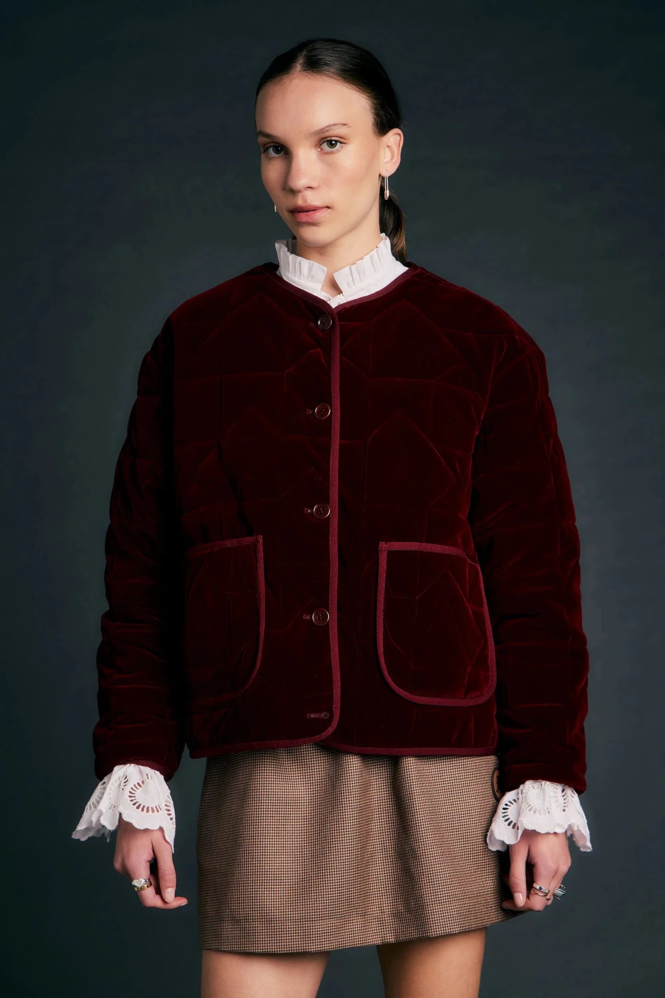 Karen Walker | Ashford Jacket | Merlot | Palm Boutique