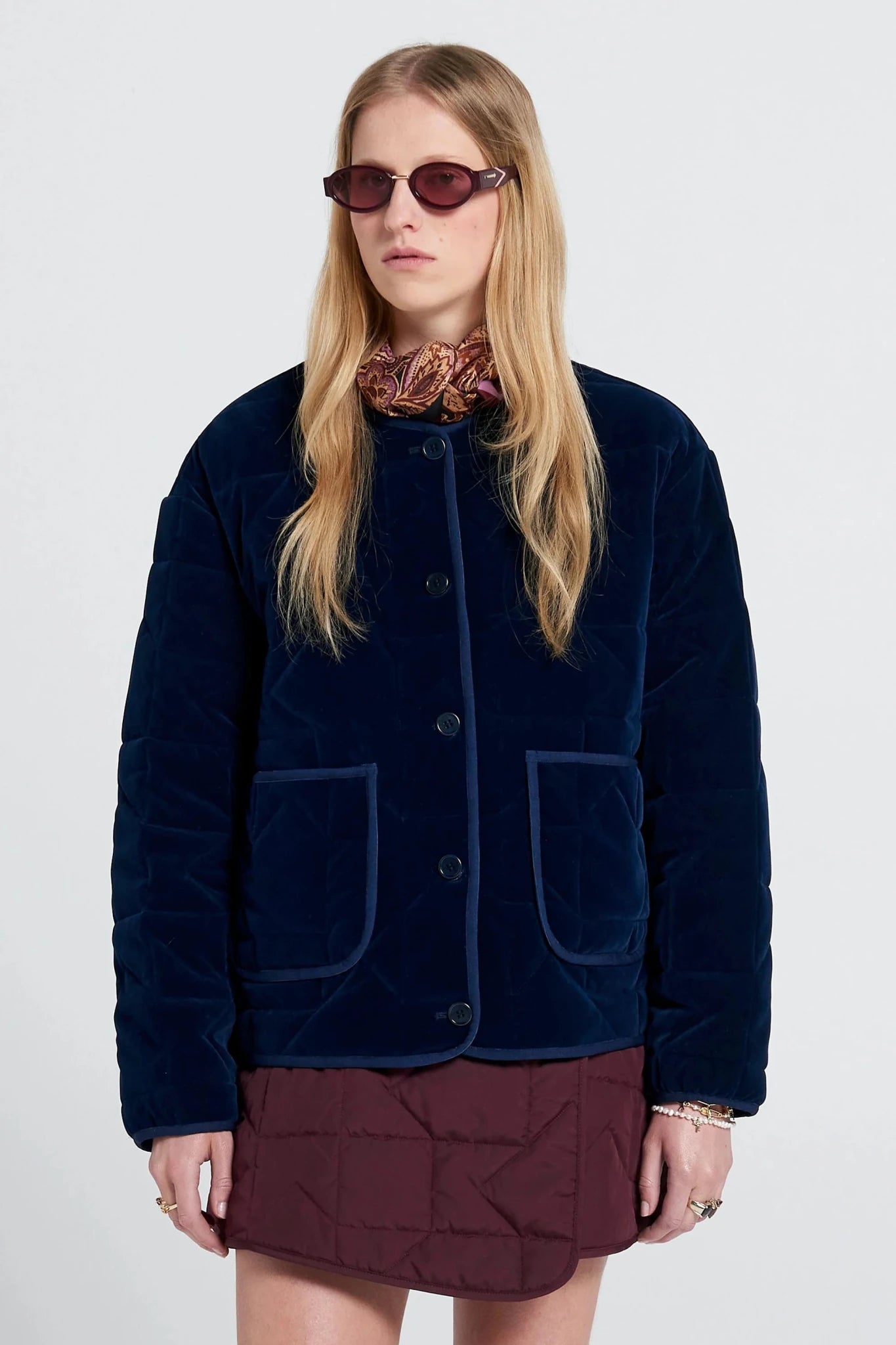 Karen Walker | Ashford Jacket | Navy | Palm Boutique