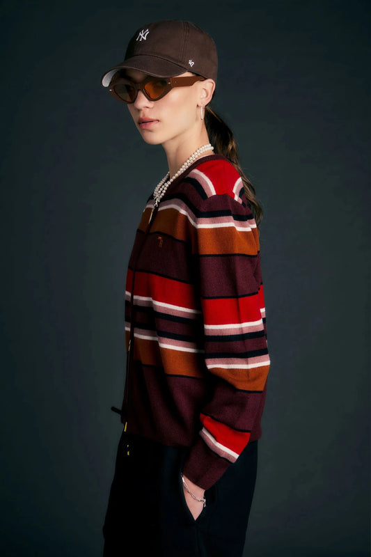 Karen Walker | Elodie Cardigan | Poppy Stripe | Palm Boutique