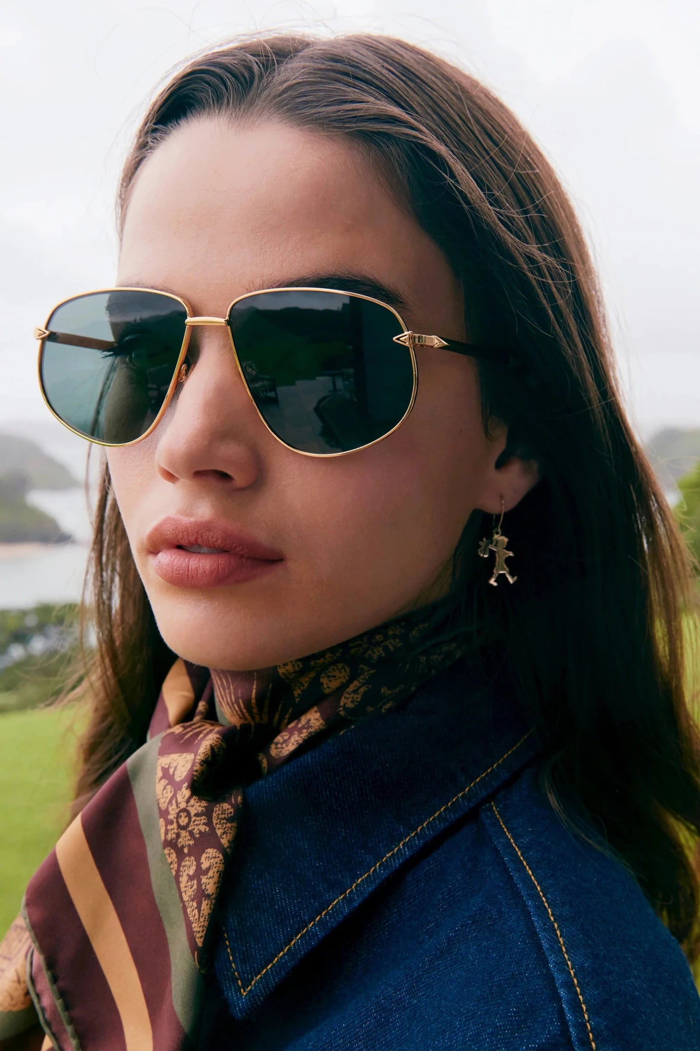 Karen Walker | Flux | Gold/Green Mono | Palm Boutique