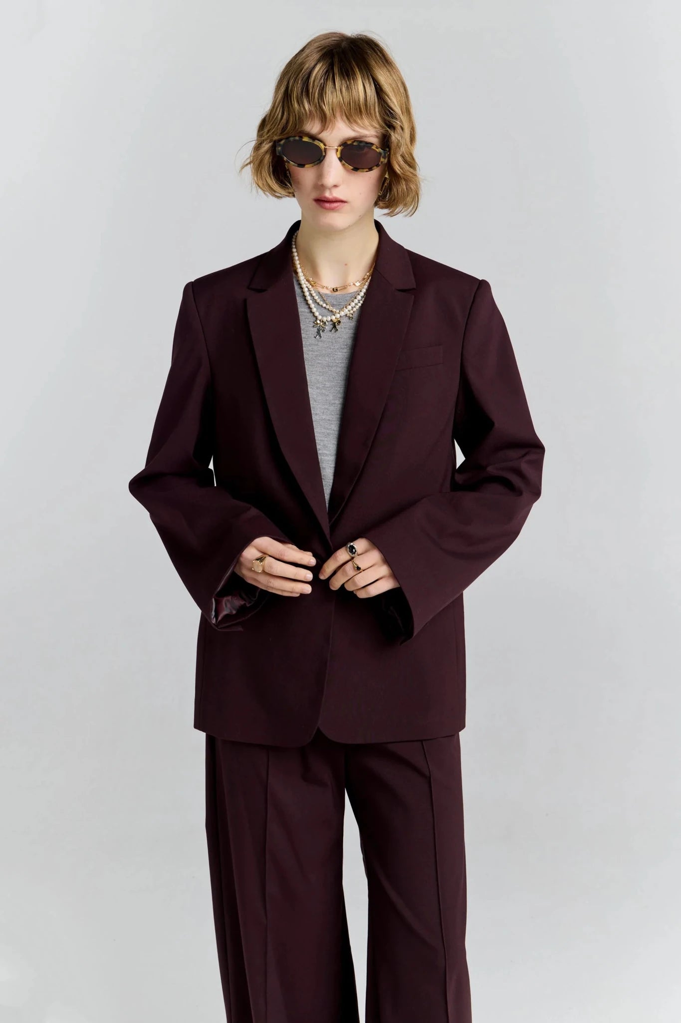 Karen Walker | Frontier Jacket | Plum | Palm Boutique
