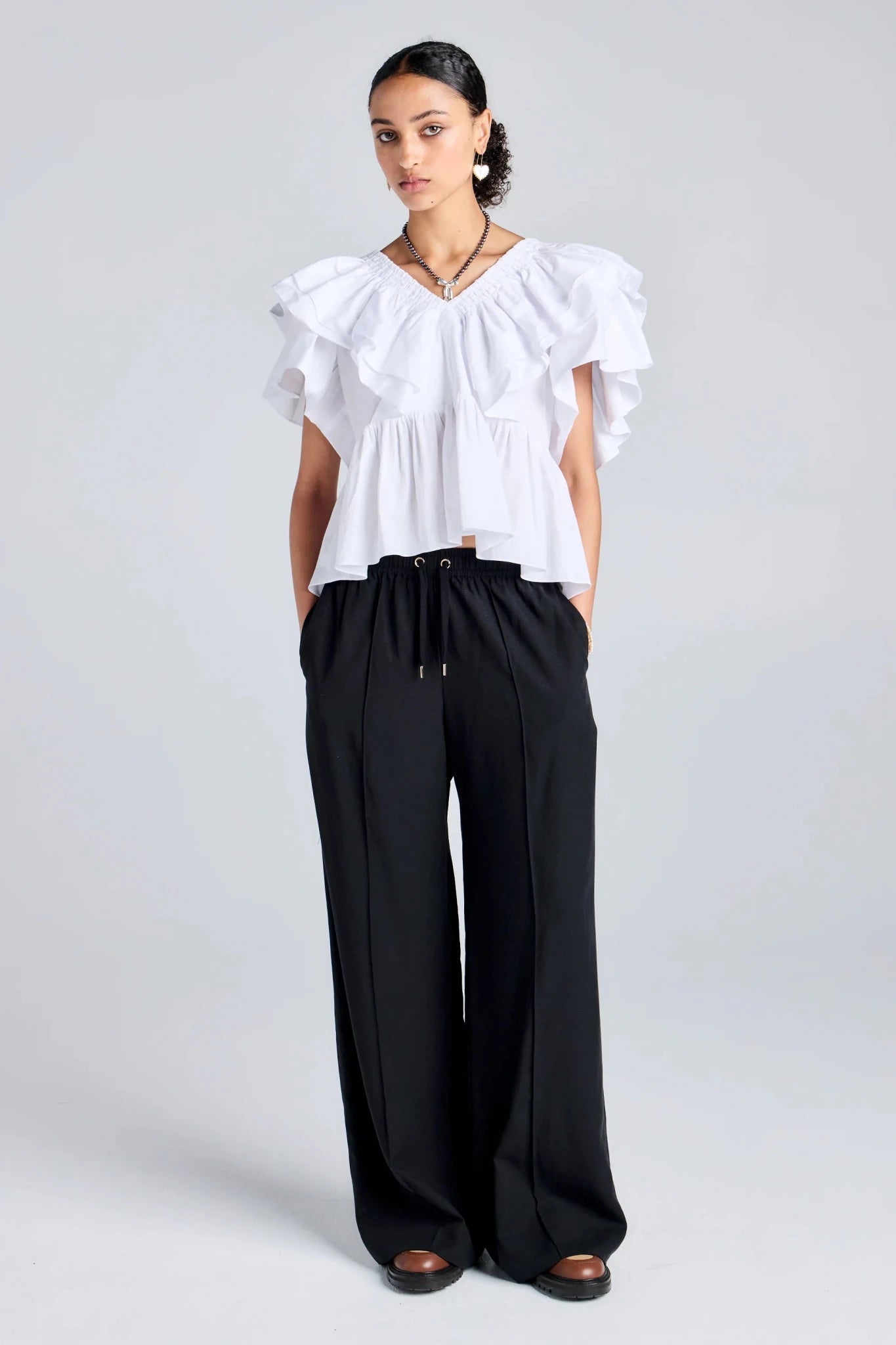 Karen Walker | Frontier Trouser | Black | Palm Boutique