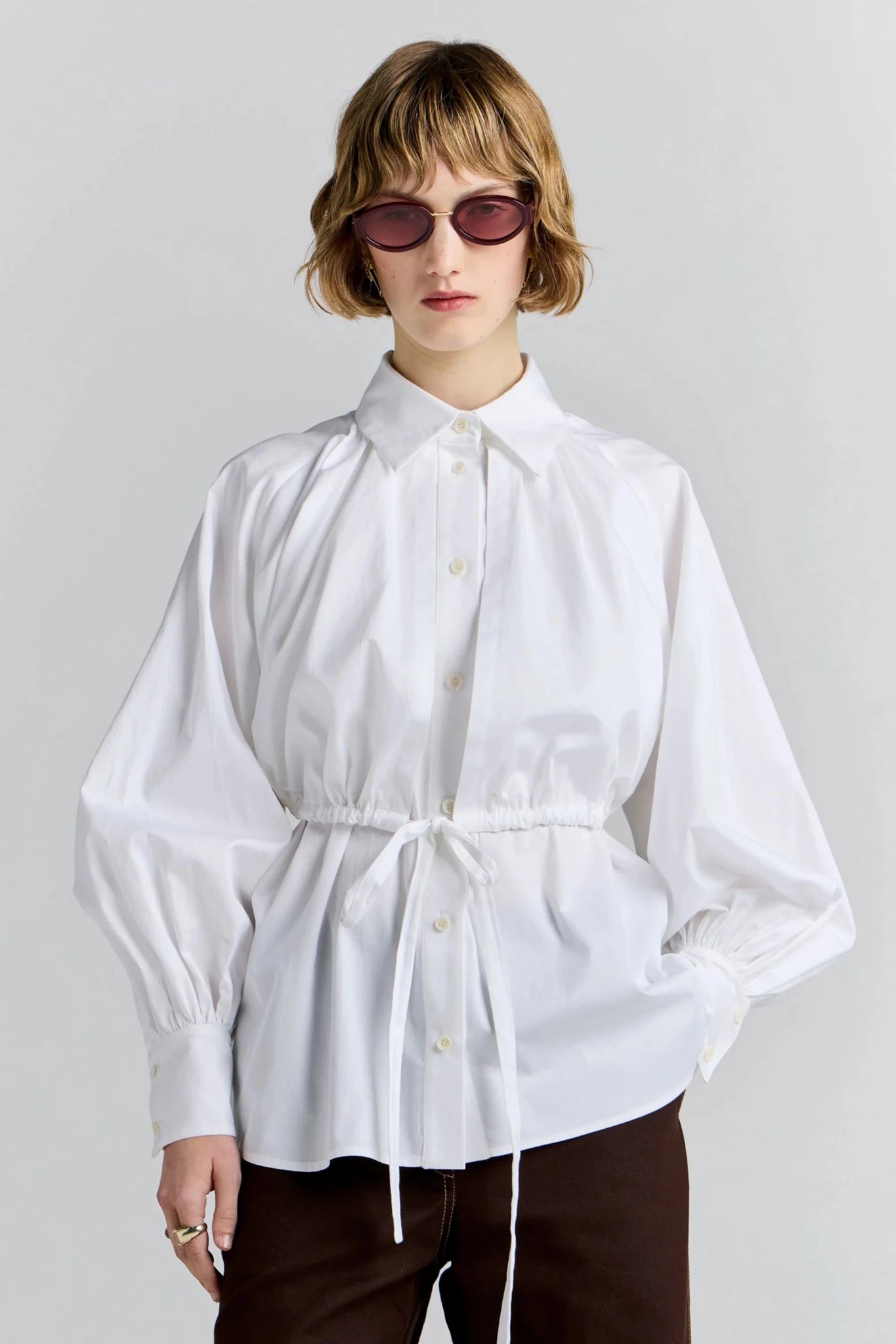 Karen Walker | Gale Force Shirt | White | Palm Boutique