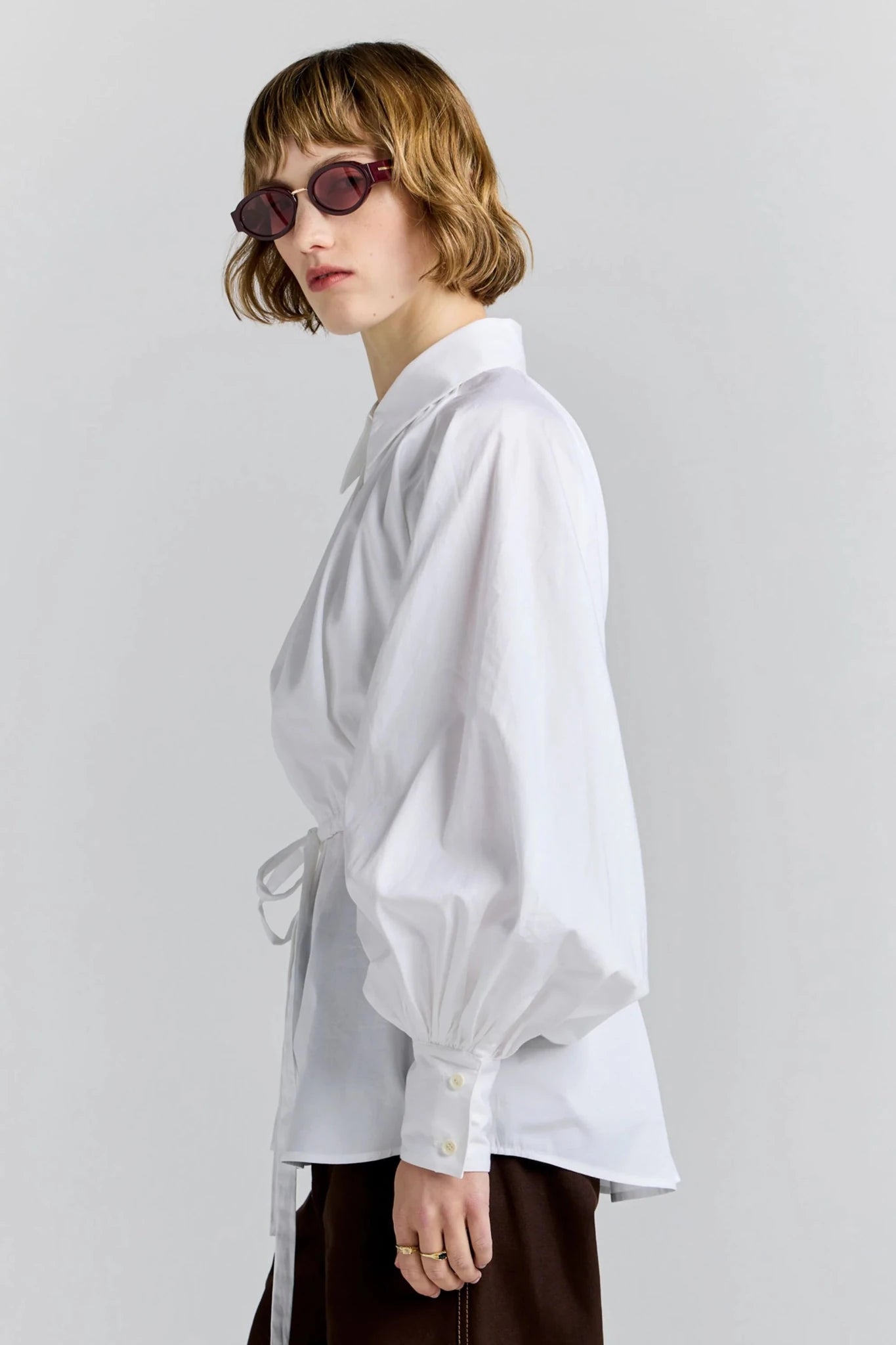 Karen Walker | Gale Force Shirt | White | Palm Boutique