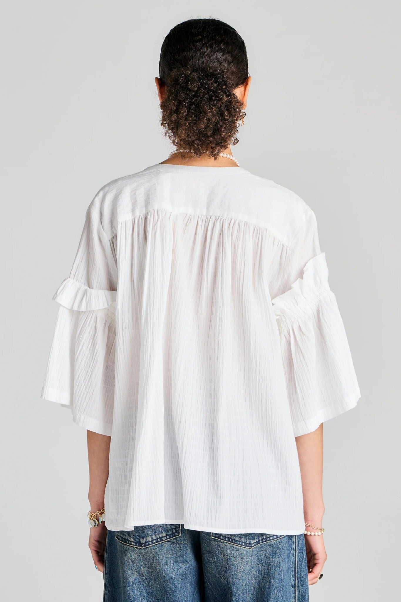 Karen Walker | Glade Shirt | Off White | Palm Boutique