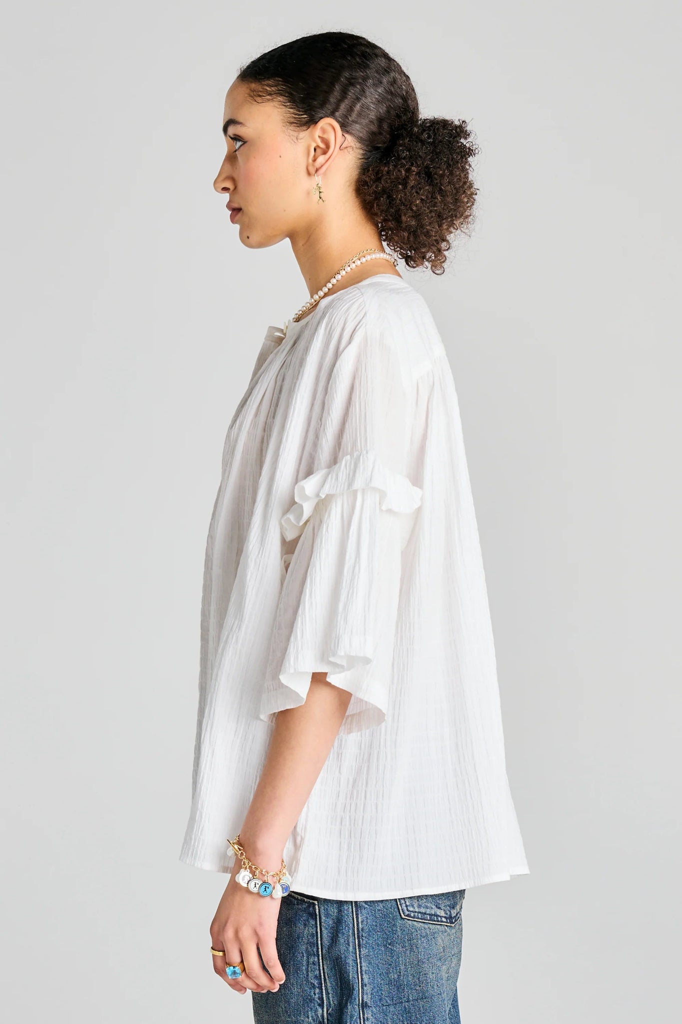 Karen Walker | Glade Shirt | Off White | Palm Boutique